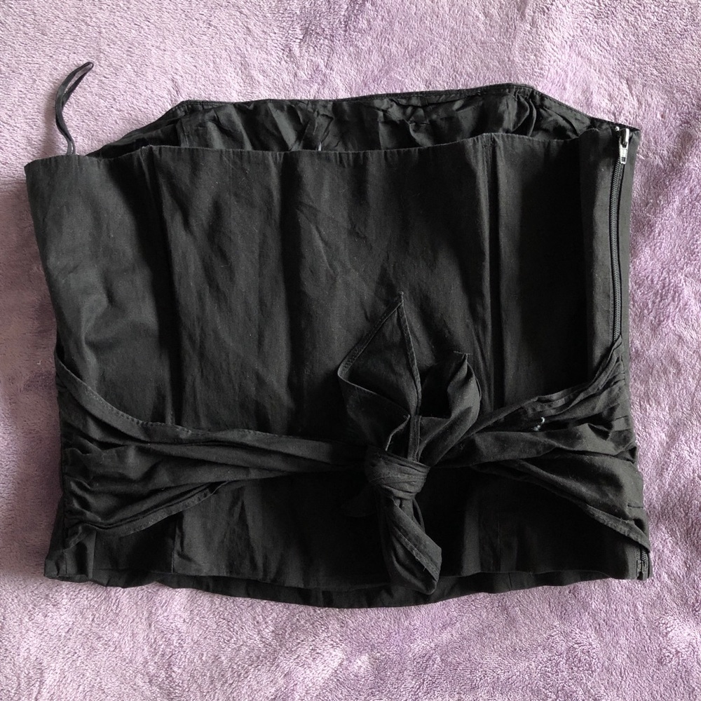 Black Corset Ties in Back